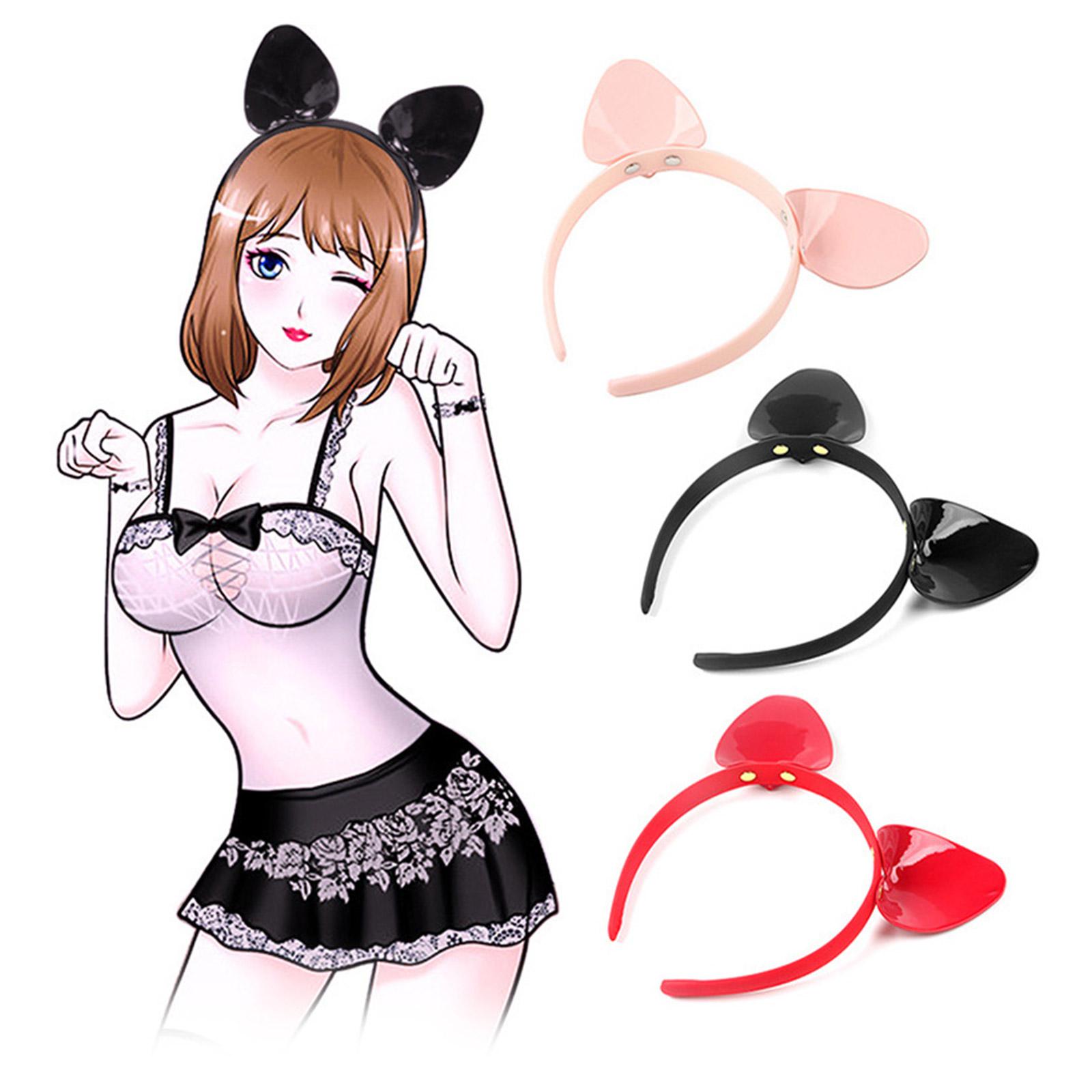 

Милая повязка на голову с кошачьими ушками, аксессуары для волос для косплея, повседневная одежда и декор для вечеринок, повязки для волос с кошачьими ушками, обручи для волос с кошачьими ушками красный