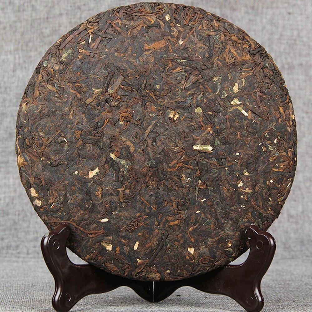 2021 Menghai Glutinous Rice Fragrant Ripe Pu Er Tea Yunnan Qi Zi Bing Shu Puerh Tea 357g