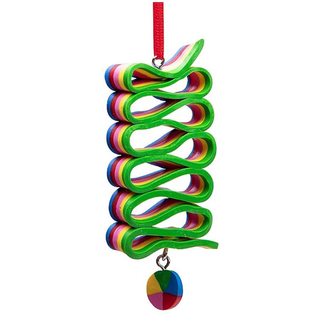 Christmas Lollipop Ornaments- Rainbow Lollipop Hanging Ornaments- Christmas Candies Polymer Clay Ornament for Xmas Tree