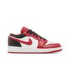 Air 1 Low Grundschule 'Reverse Black Toe' (Unisex) Weiße / Gym Red / Schwarze Basketballschuhe für Kinder 553560 163
