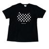 [NECO REPUBLIC] Polka Dot CAT T-Shirt Black Cat/XL