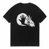 Funny Rabbit T Shirt Animal Bunny Lover Shadow Play Pun Tee Tops Round Neck Fashion Tshirt Clothing Casual Basic Tshirts