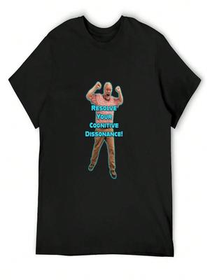 Löse deine kognitive Dissonanz! T-Shirt Niedliche Oberteile Individuell Übertriebene Unisex T-Shirts