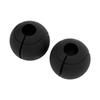 1 Pair of Barbell Dumbbell Curved Bar Grip Round Spherical Silicone Non Slip Thickened Grip for Massive Arm and Muscle Building