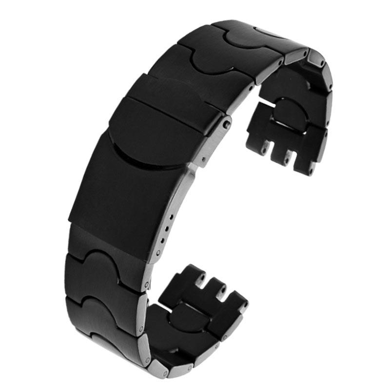 Para pulseira de metal de núcleo sólido Swatch corrente de relógio côncava convexa YCS Yas YGS relógio de aço masculino e feminino pulseira de cerâmica