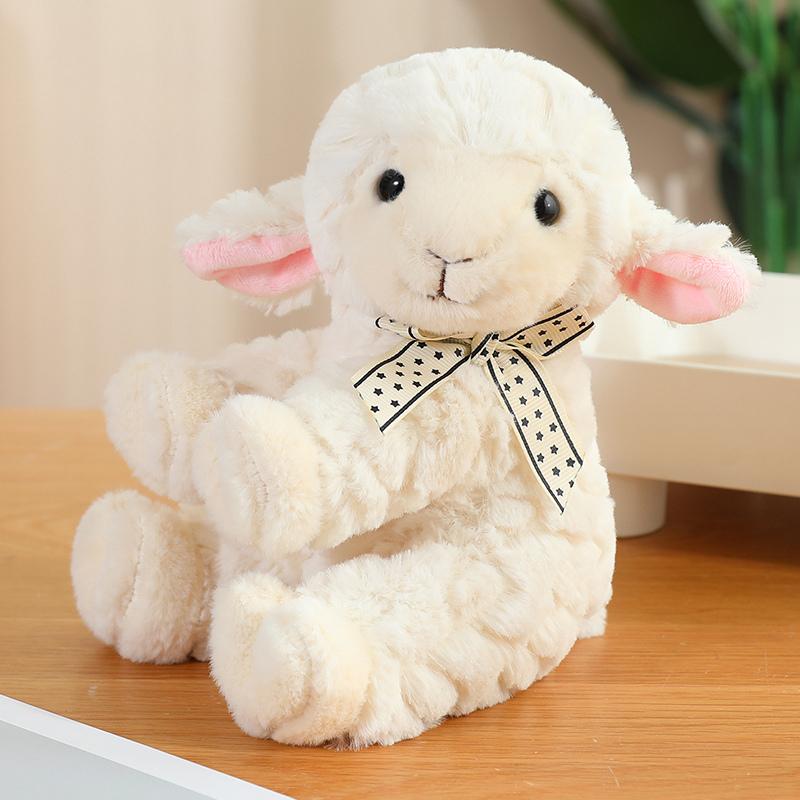 15-32Cm Cute Lamb Sheep Goat Plush Toy Soft Stuffed Simulation Animal Doll Pendant Bag Kids Boys Girls Birthday Gift Home Decor