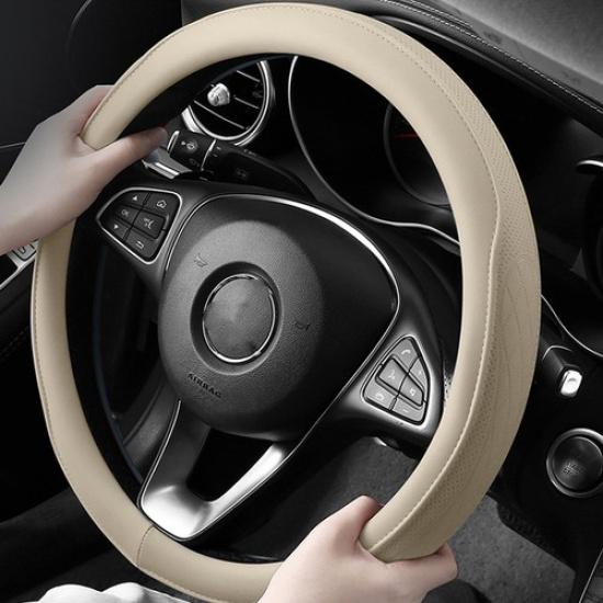 14.5 -15  For Toyota Bundle Car Truck Steering Wheel Cover Premium Faux Leather