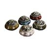 LAMDAWN Ceramic Sage Cones Censer Charcoal Burning Incense Coil Holder Burner Jar Incense Burner Resin Incense Burner Stickers