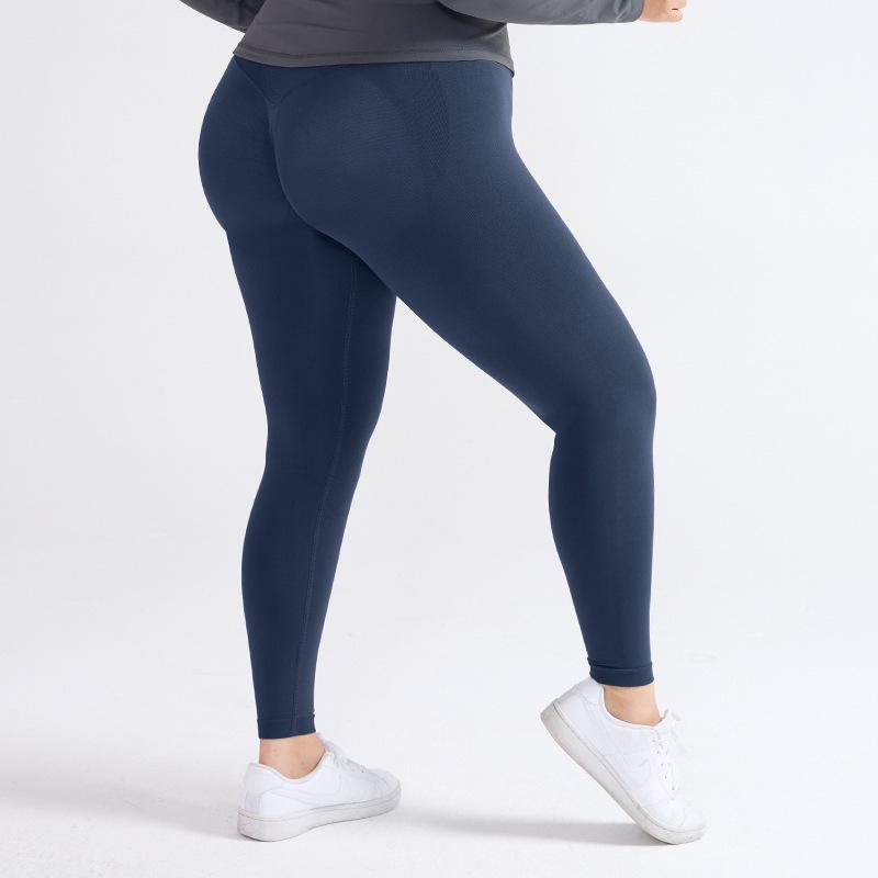 

European-American Plus Size Hip-lift Tummy-control Yoga Leggings | High-Elastic, No Visible Lines, Peach Butt Enhancement 4XL