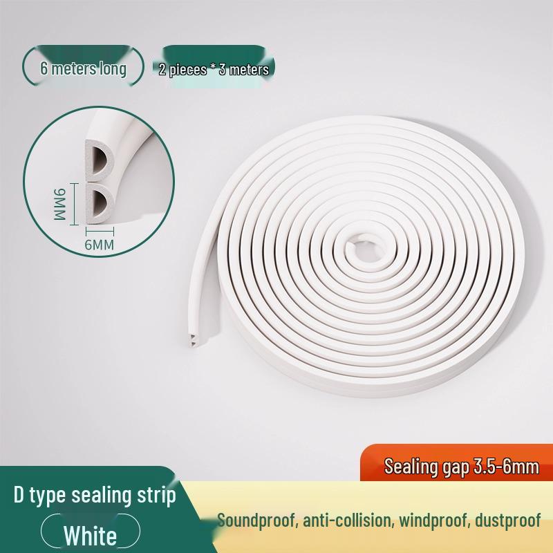 Těsnící lišta okna typu O z voděodolného a zvukotěsného UPVC pro dovnitř otevíraná okna