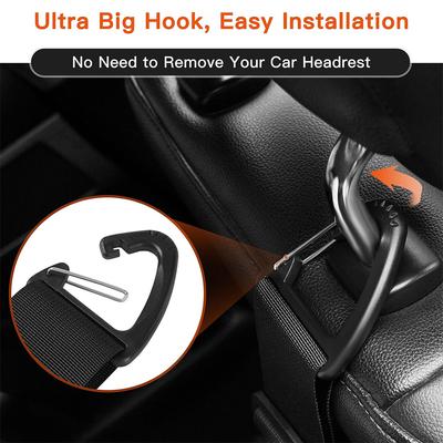 Neue 2 STÜCK Autohaken Universal Autositz Kopfstützenhaken, Schwarzes Nylon