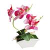 Butterfly Orchid Flower Home Office Decor with Flowerpot