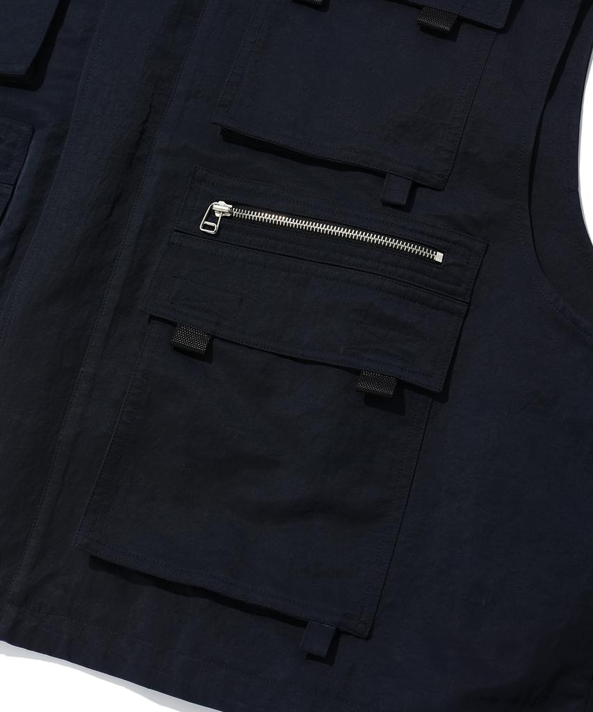 Iey Nylon Multi Vest Navy