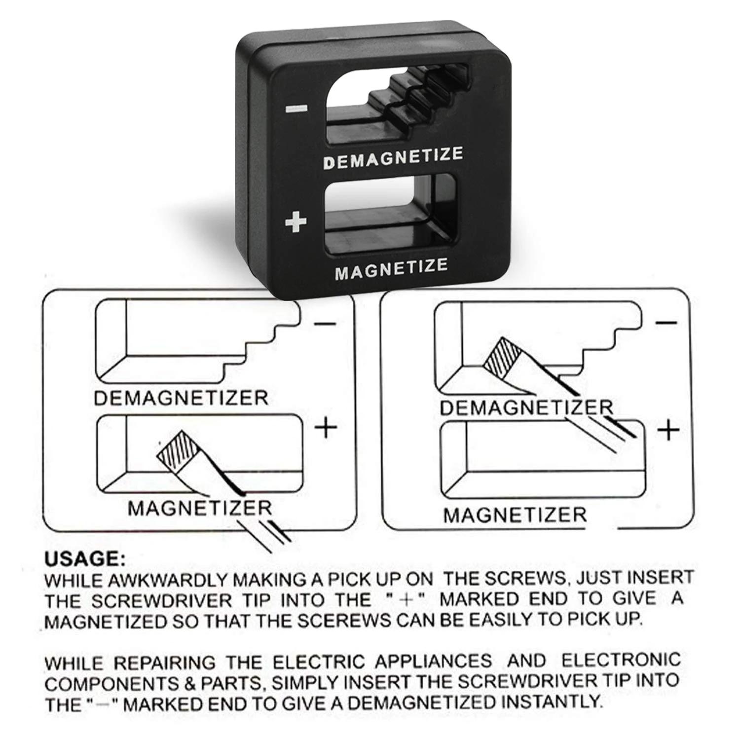 

Портативный профессиональный намагничиватель бит для отверток — быстрый и прочный ручной инструмент для намагничивания для повышения эффективности Herramientas De Mano чёрный