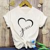 New Hot Christianity Jesus Love Print T-Shirts Unisex Men Summer Casual T-Shirts O Neck Short-Sleeved T-Shirts Fashion Shirts Tee