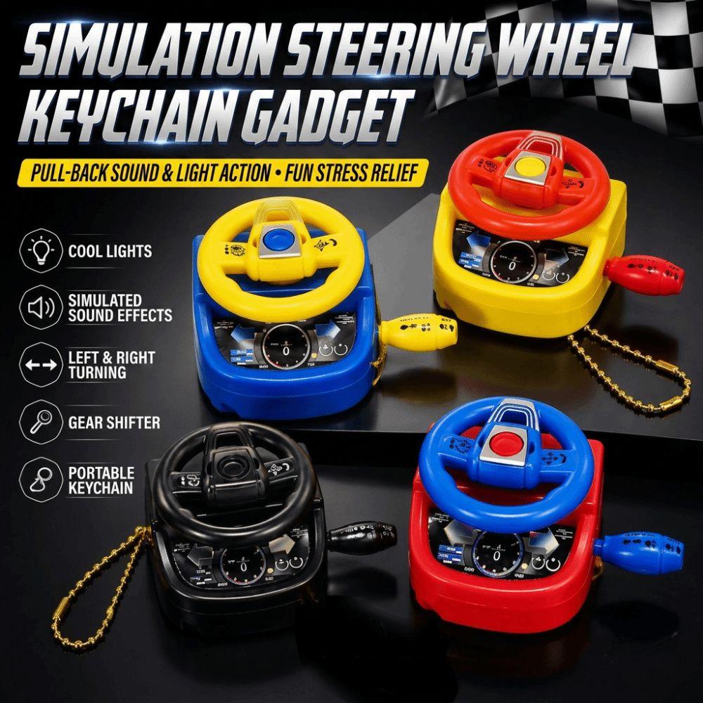 Mini Simulated Steering Wheel Various colors Backpack Hanging Ornament Small Gift