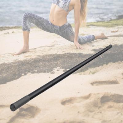 Yogapinne med 4 stålstänger och skumhandtag Bärbar Fitness Flexibilitetsförbättrare Ryggsträckare
