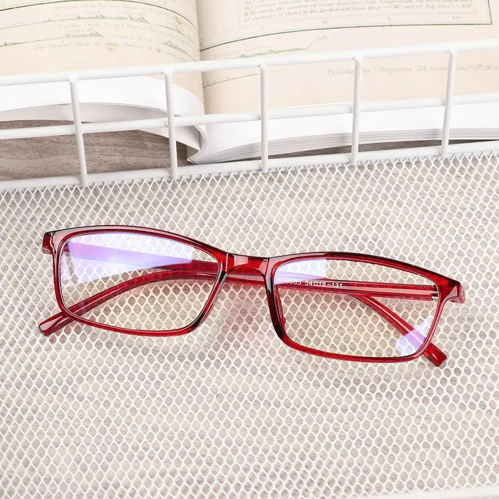 Women Anti Blue Light Glasses Vintage Computer Eyewear Full Frame Transparent Eye Protection Eyepiece Square Goggles Eyeglasses