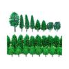 Mini DIY Model Train Landscape Tree Set - Simulated Plastic Trees for Sand Table Crafting
