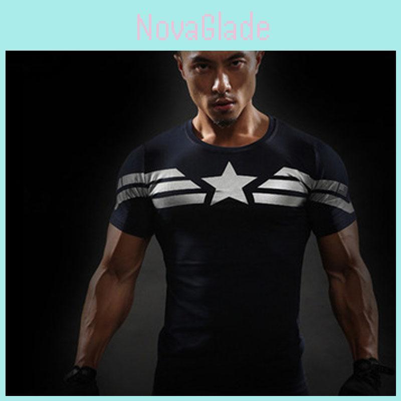 Mens Sportswear Tshirt Short Sleeve Fitness Clothing Graphic Tops Tee Clothing