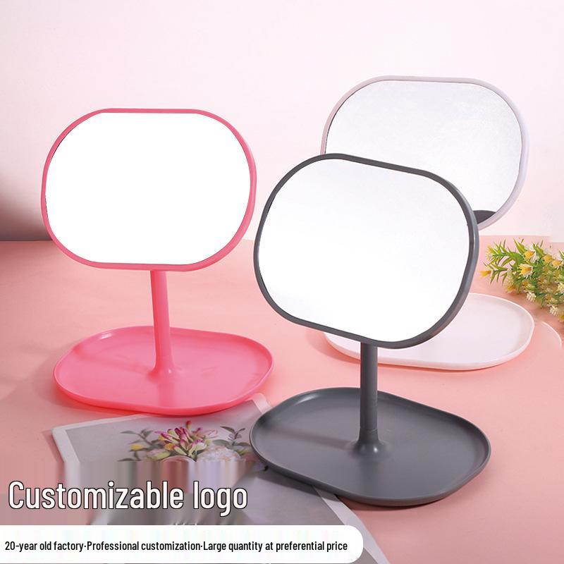 Luxury Rotatable Desktop Makeup Mirror with Storage