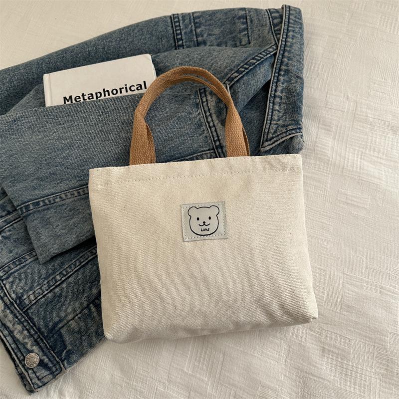 Large Capacity Casual Handbag Canvas Bag Women's New Fashion Student Class Commuter Hand Bag