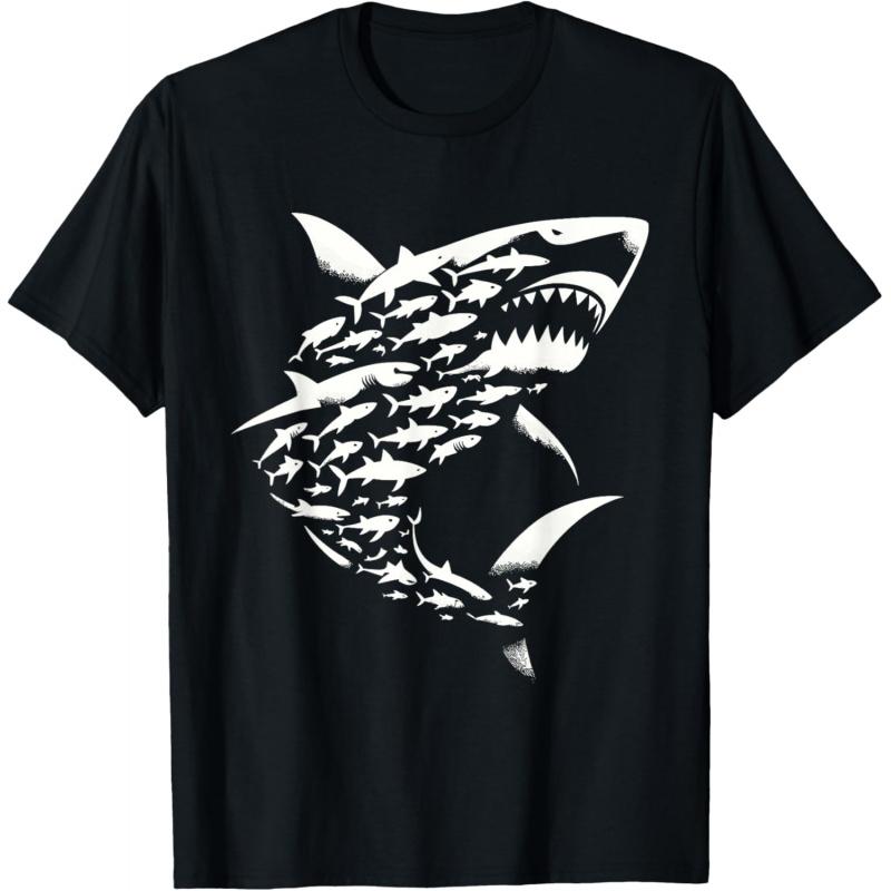 Shark Lover Marine Biology Animal Science Sharks Gift t shirt Vintage Graphic Tee 100 cotton printed clothes All size Tops S