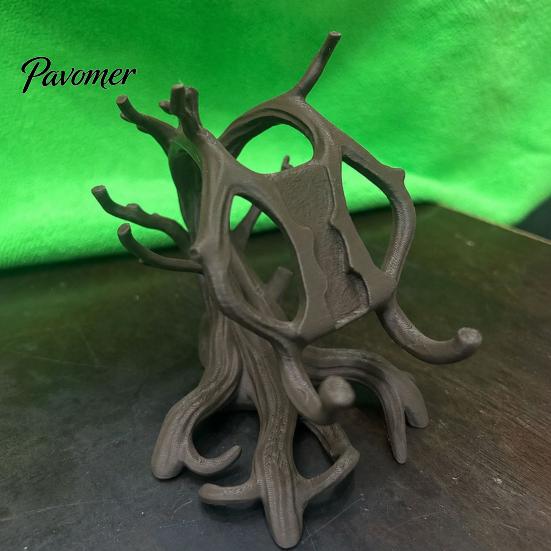 Soporte Artístico para Teléfono Móvil Impreso en 3D Rama de Árbol, Soporte de Escritorio de Madera Retorcida, Soporte de Escritorio para Teléfono Móvil, Decoración Rústica Orgánica Hogar Oficina,