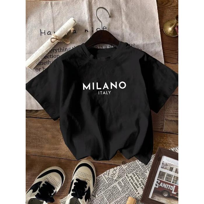 

Cotton T-shirt Loose and fashionable round neck short-sleeved top XXXL