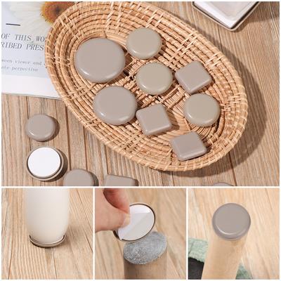4 Stück Abriebfestigkeit Zuhause Tisch Sofa Leicht Beweglich Stoßfänger Stuhlbeschläge Möbelbeingleiter Pads Rutschmatte Bodenschutz Anti Lärm