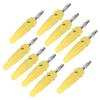 10pcs Set 4mm Banana Plug Socket Terminal Connector for Welding Machinery Charging GeneratorsYellow