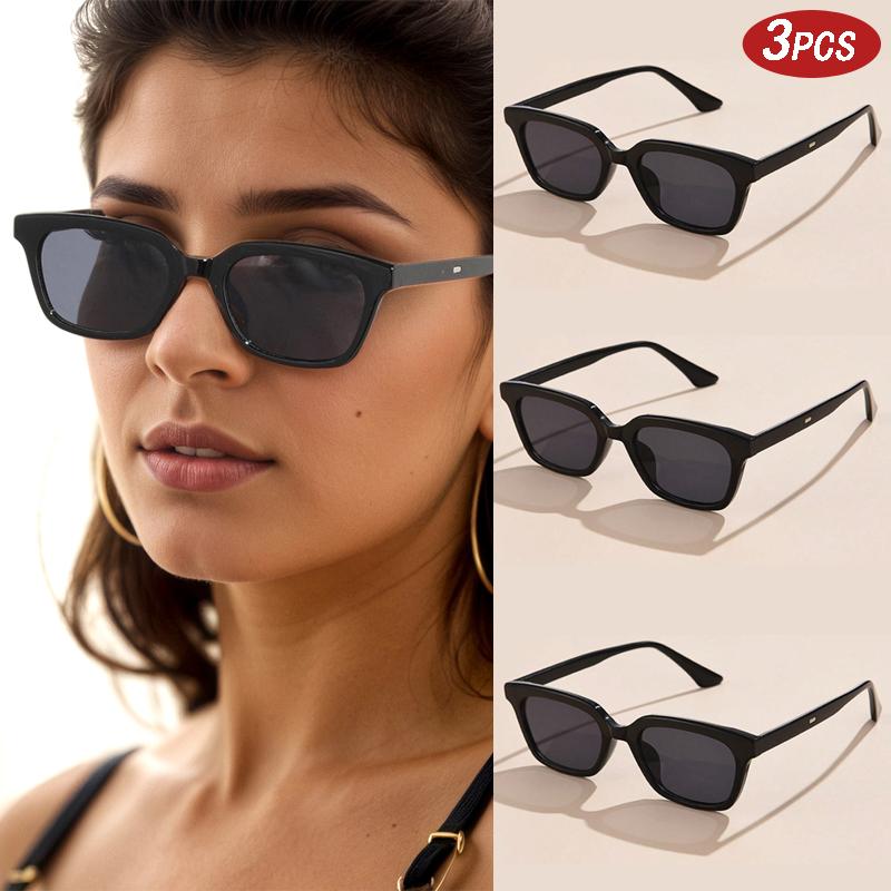 1/3pcs Vintage Cat Eye Sunglasses Women Luxury Square Designer UV400 Sun Glasses Unisex Outdoor Leisure