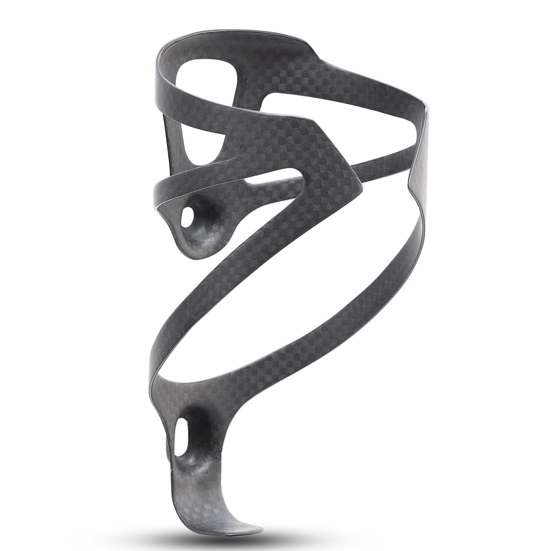 

Клетка для бутылки с водой из углеродного волокна 3K без логотипа, клетка для держателя бутылки с водой для шоссейного велосипеда MTB, матовый черный, вес (16±2 г)