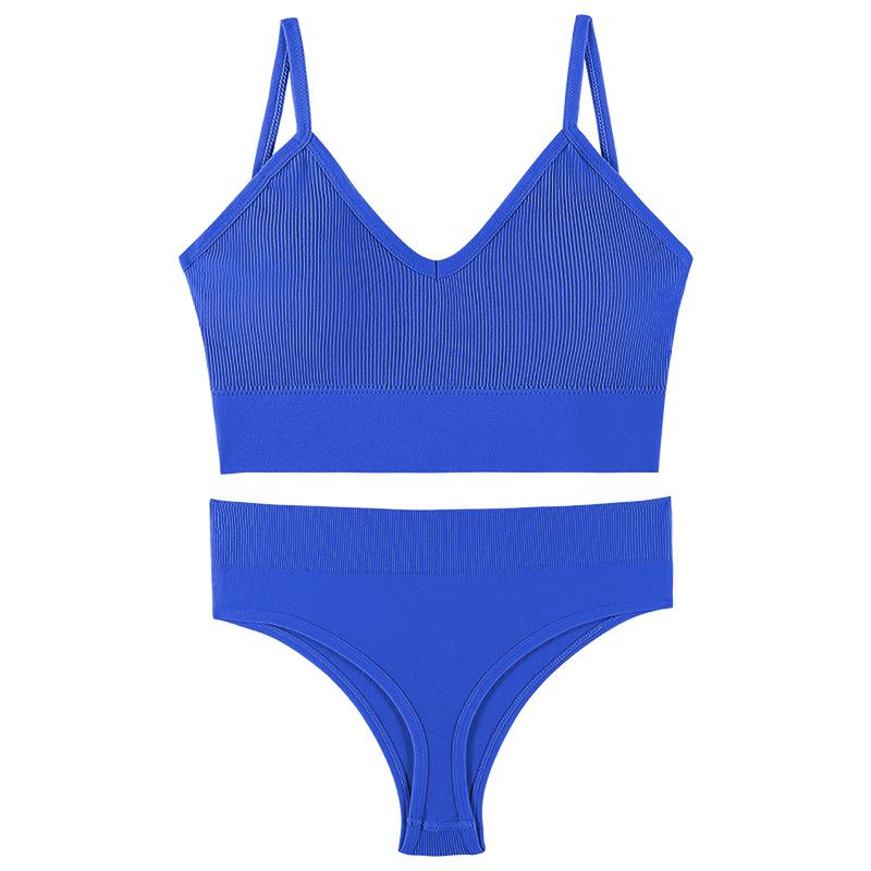 Women's French Wire-Free Push-Up Bra and Panty Set, Plus Size, Sexy Triangle Cup, Beautiful Back Design.