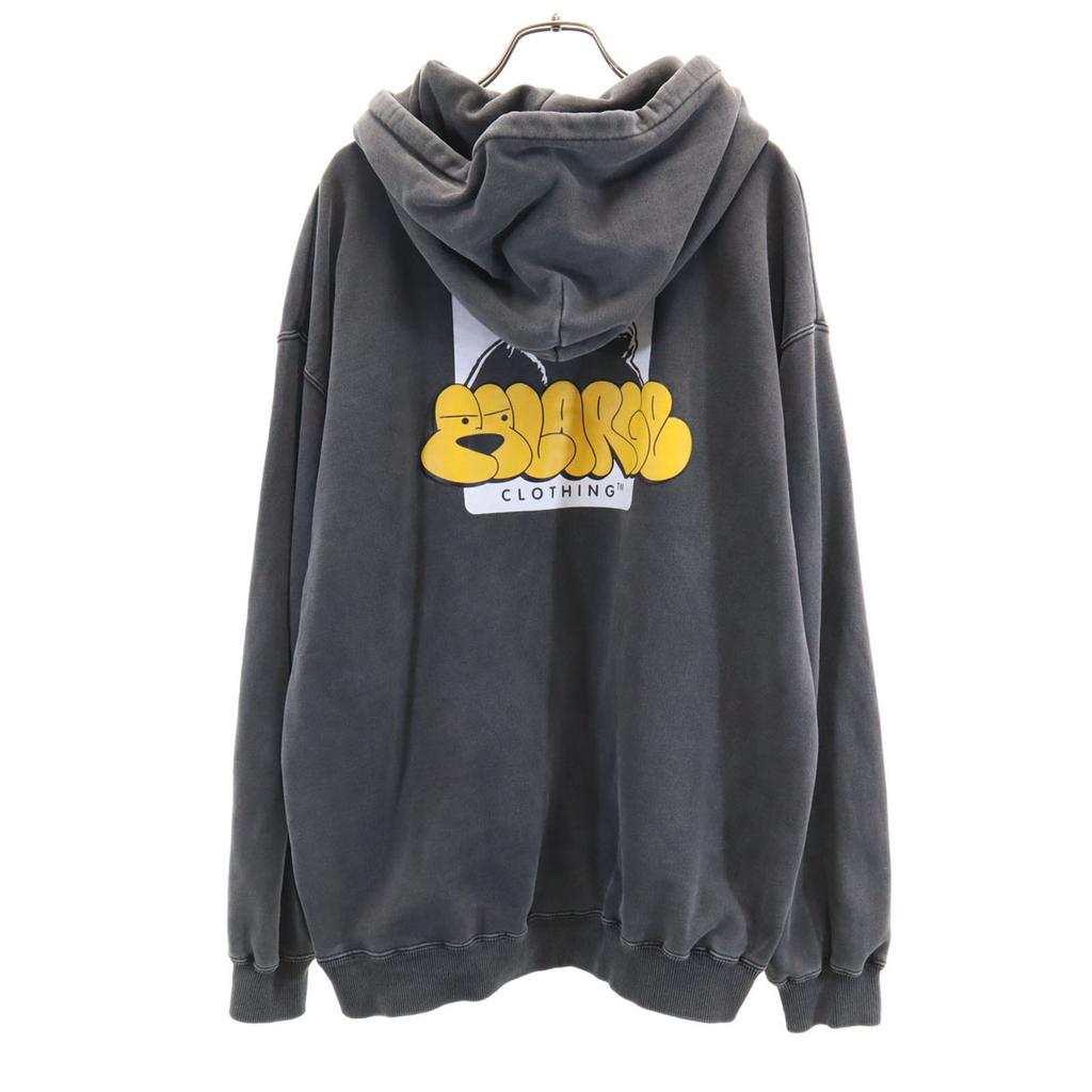 Xlarge Long Sleeve Sweatshirts M Gray Graffiti Pigment Pullover Men's Used