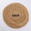 Round Woven Placemat Natural Water Hyacinth Place Mats Straw Table Mats for Dining Table Christmas Rustic Heat Resistant Cup Pad