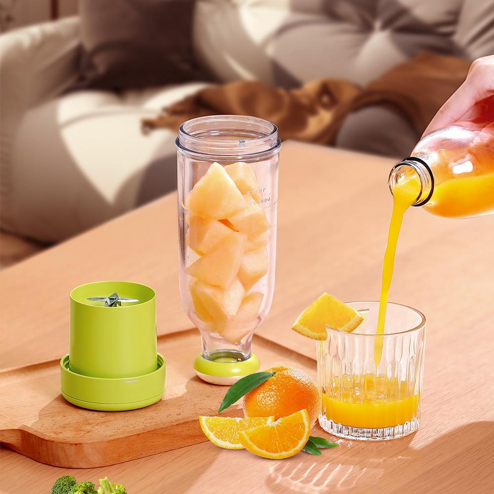 6 čepelí Elektrický přenosný mixér na džus 300 ml Odšťavňovač Mixér na ovoce 2000 mAh USB dobíjecí Odšťavňovač na citrusy Pomerančový Odšťavňovač Výrobník smoothie