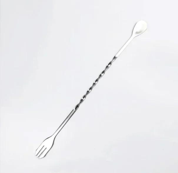 Stainless Steel Cocktail Muddler and Mixing Spoon Home Bar Tool Set - Create Delicious Mojitos and Other Fruit Based Drinks