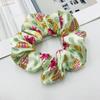 Women Hair Tie High Elasticity Colorful Easter Egg Print Hair Scrunchy Smooth Satin Texture Ponytail Holder Versatile Hair Accessory