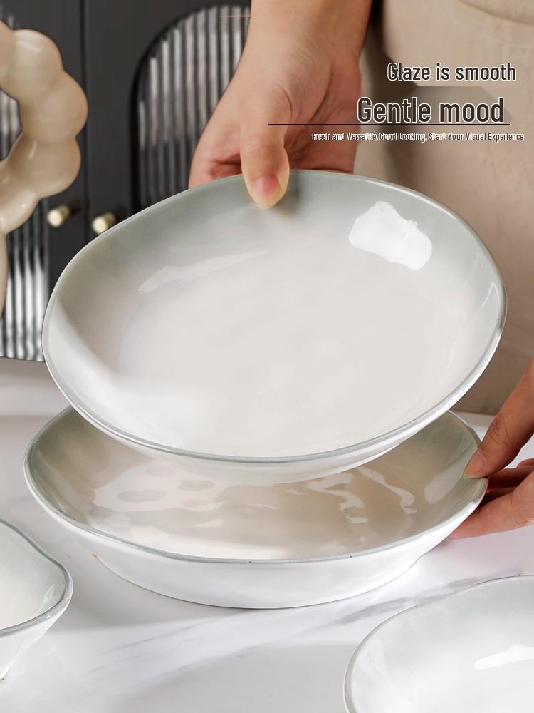 2025 Yan Yu Yao Underglaze Dinnerware Set: Elegant Rice Bowls, Plates, and Soup Bowls