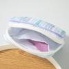 Striped Cosmetic Pouch Cotton Mini Zipper Organizer New Travel Coin Purse
