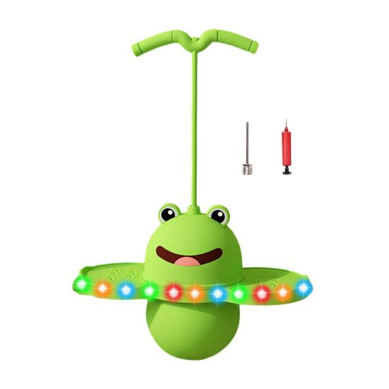 Balance Jumping Ball for Kids Panda Frog Bouncing Ball with Handle & Pump Pogo Sticks Core Strength Motor Skills Coordination Trainer