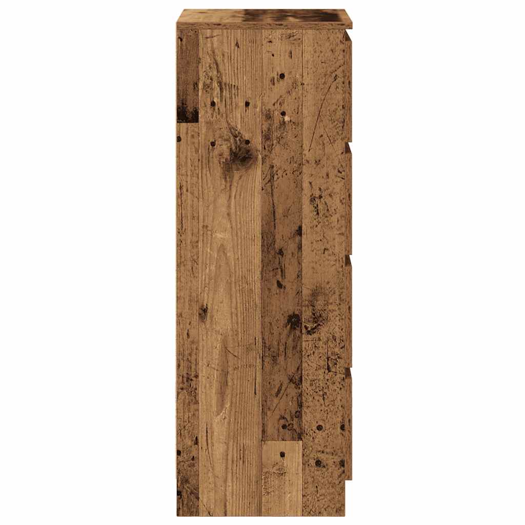 Sideboard in Vintage Wood Look 37.5 x 35 x 99 cm Engineered Wood