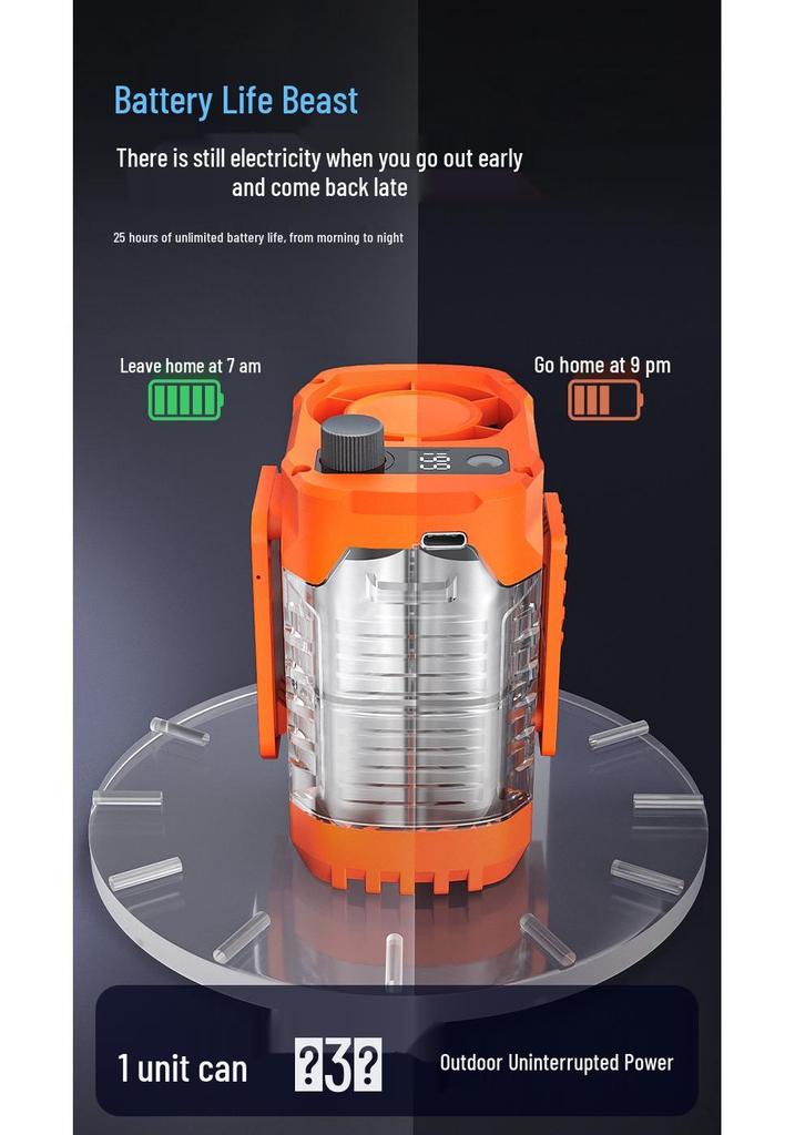 2026 High-Speed Waist Clip-On USB Fan for Outdoor Construction - Portable, Rechargeable & Compact