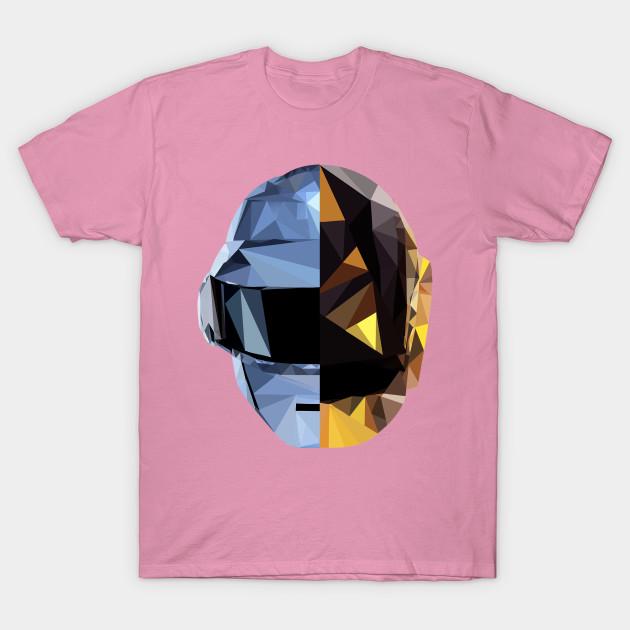 

T Shirt Women Daft Punk Polygon Heads Harajuku Print Kawaii Tshirt Summer Short Sleeve Female T-Shirt Top Tee 4XL рожевий