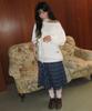 RONRON Heart Button Off Shoulder Knit Ivory