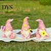 Garden Gnome Statues for Outdoor Decor Halloween Resin Statue, Spring Butterfly Bird Flower Macaron Color Gifts Figurine Patio, Hand Painted