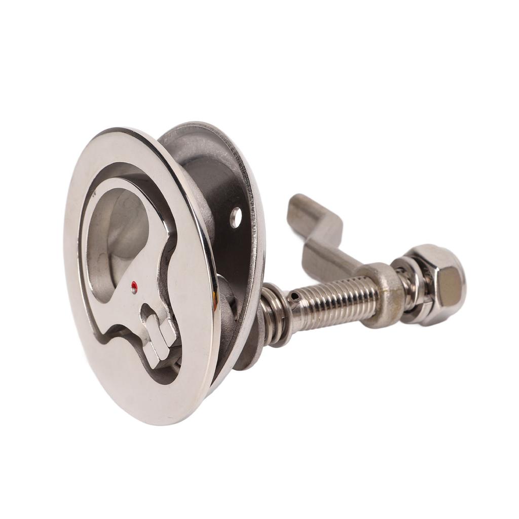 1pc Boat Cam Latch 316 Stainless Steel Polished Adjustable Hatch Latch With Back Plate for Marine Ship