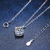 Serenity Day Four Claw D Color 1ct/2ct Moissanite Pendant Necklace Wholesale S925 Silver Neck Chain Plate Pt950 Fine Jewelry