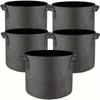 5pcs Grow Bags 5 Gallon Plant Grow Bags Multi-Purpose Nonwoven Fabric Pots with Durable Handles,Outdoor Garden Plant Pots for Vegetables Fruits